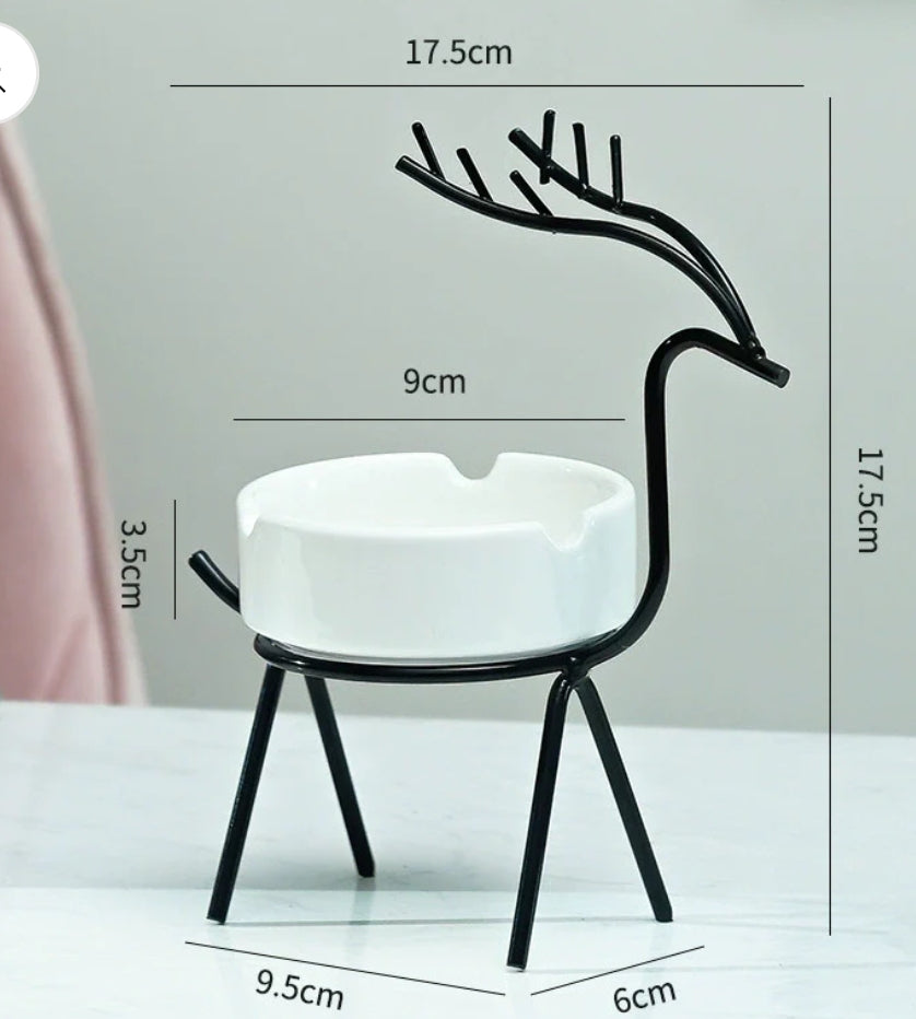 Black deer ash tray