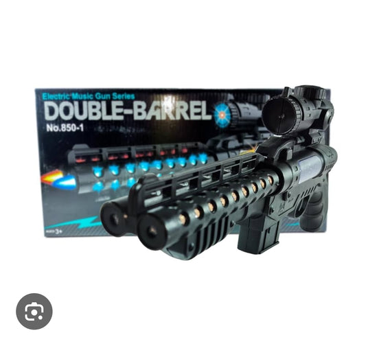 Double barrel music gun