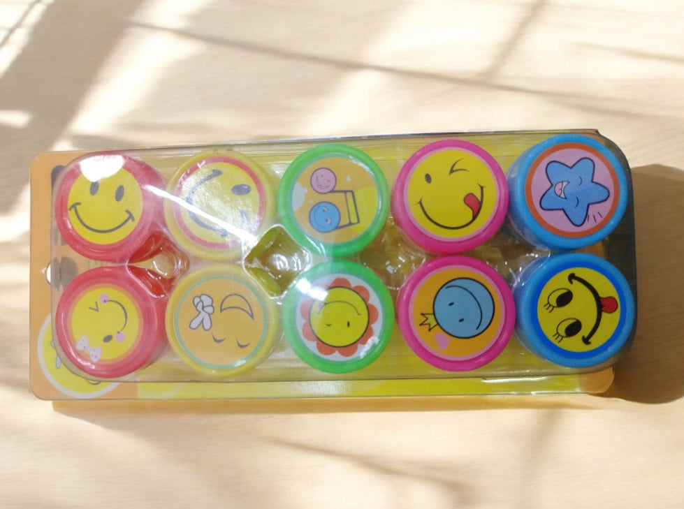 Kids playing stamps mix design 2 pieces