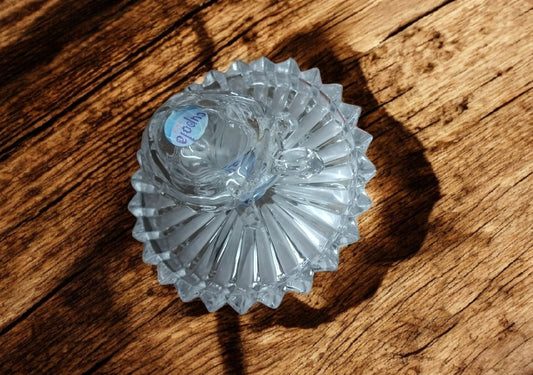 Glass tortoise with plate 4 inch