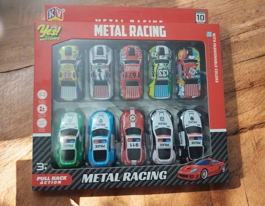 Metal car 10 piece set mix design