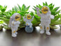Golden face Astronaut Trio Showpiece – Space Explorer Décor