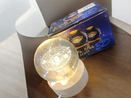 space  crystal ball lamp