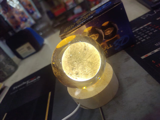moon crystal ball lamp 3 inch