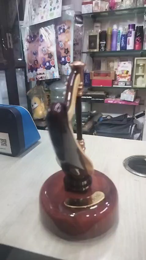 harp model music box show piece