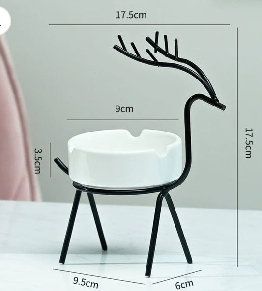 Black deer ash tray