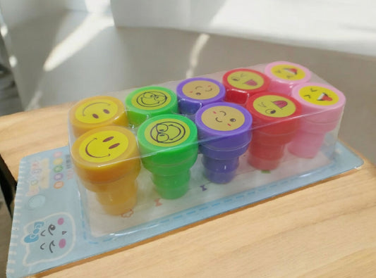 Kids playing stamps mix design  2 pieces