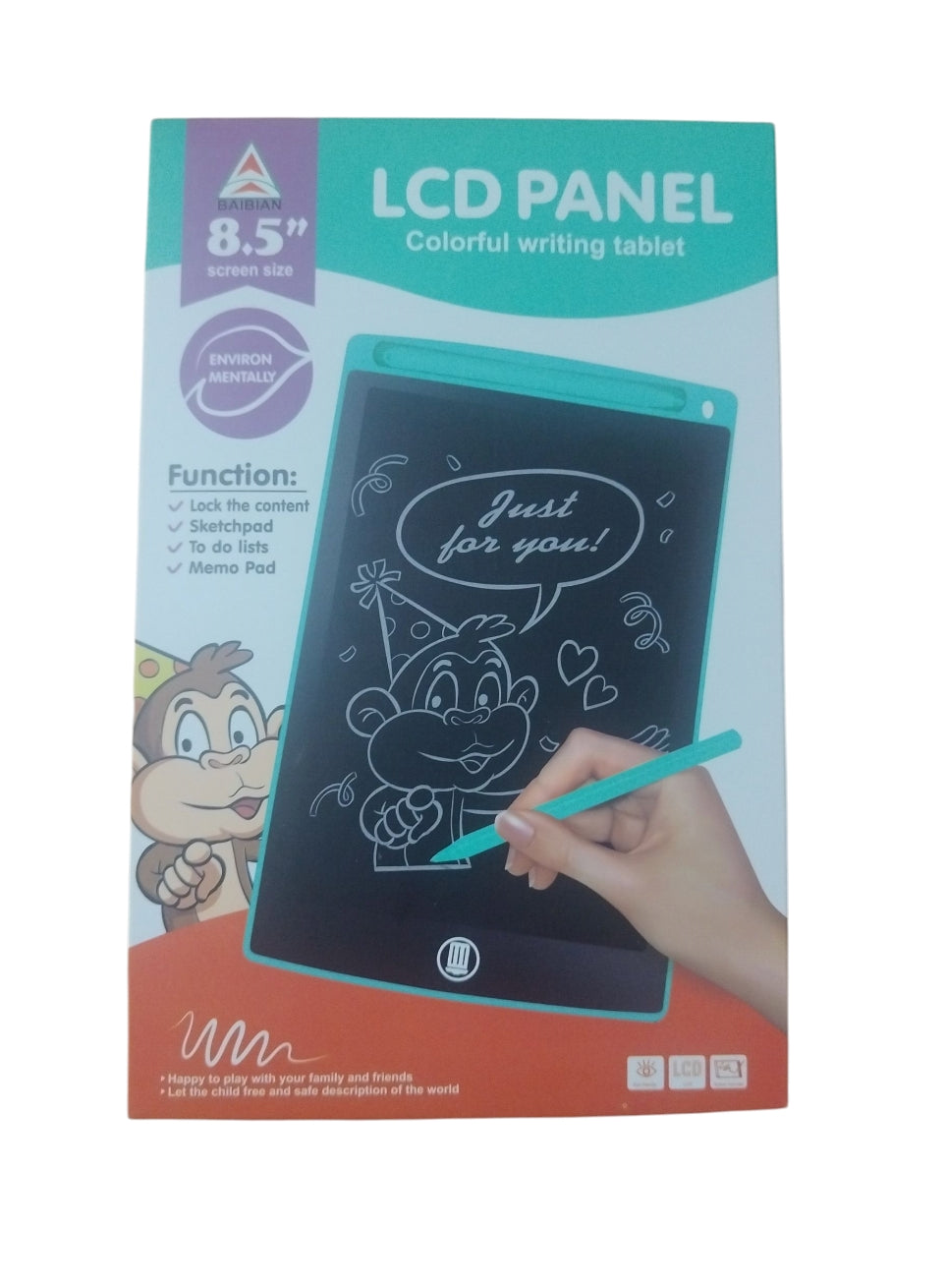 Kids lcd writing tablet 8.5*