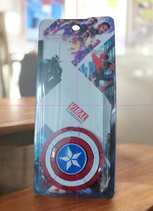 Captain america rotating keychain