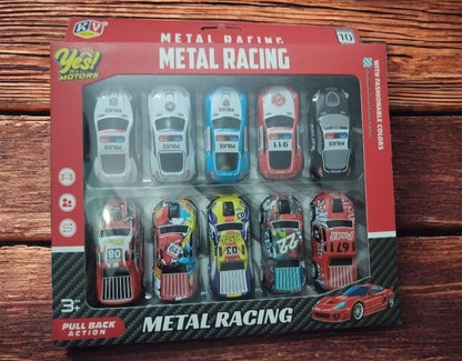 Metal car 10 piece set mix design