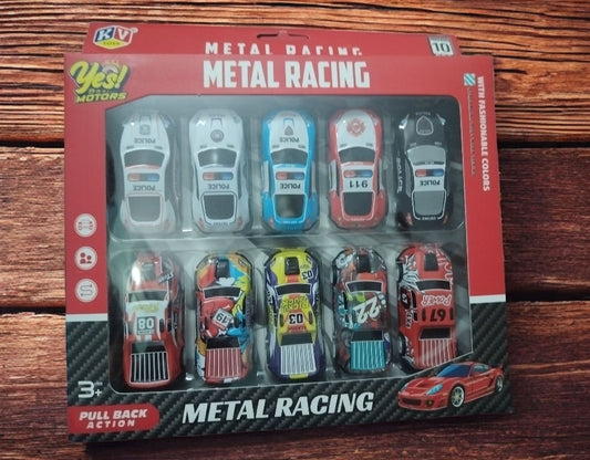 Metal car 10 piece set mix design
