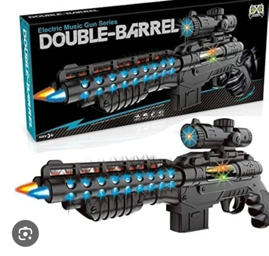 Double barrel music gun